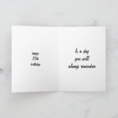 Hopen dat uw "15e" verjaardag onvergetelijk is! kaart (Binnen)