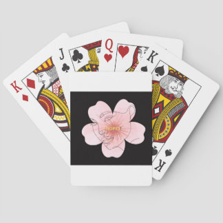 HOPES! – minimaal bloemportret Pokerkaarten