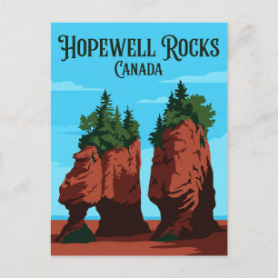 Hopewell Rocks Canada Briefkaart