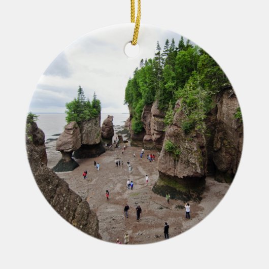 Hopewell Rocks Low Tide Canada Ornament (Voorkant)