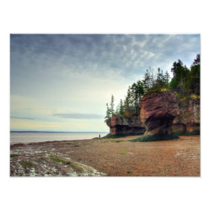 Hopewell Rocks New Brunswick Canada Foto Afdruk