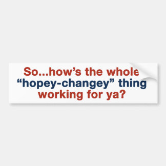 Hopey Changey Bumpersticker