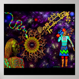 Hopi Blue Star Poster