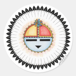 Hopi Dawa (zon) Ronde Sticker