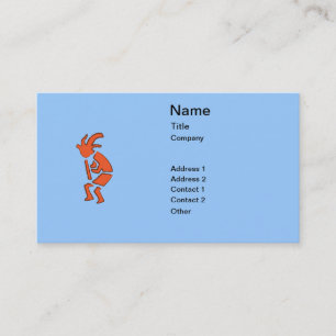 Hopi Flute Player - Southwest Indian Design Visitekaartje