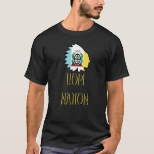Hopi Nation Flag Inheemse Inheemse Amerikaanse Hea T-shirt