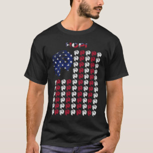 Hopi Native American Indian Chief USA Vlag 4th Jul T-shirt