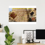 Hopi Prophecy Rock Star Map Poster (Thuiskantoor)