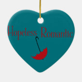 Hopless Romantic Keramisch Ornament (Achterkant)