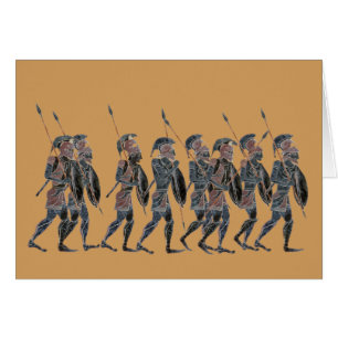 Hoplites du grec ancien de panoplie sur le