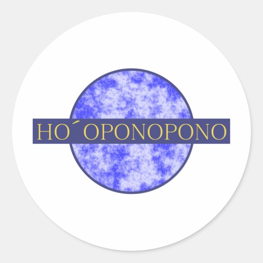hopopono ronde sticker (Voorkant)