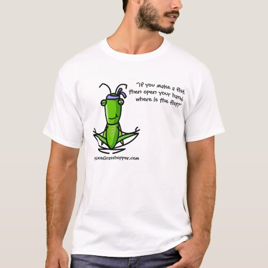 hopper-meditating_DarkTS, "Als je een vuist maakt, T-shirt (Voorkant)