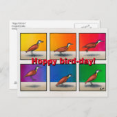 Hoppie vogeldag! briefkaart (Voorkant / Achterkant)