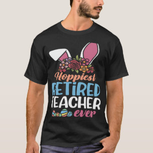 Hoppiest gepensioneerde leraar ooit Bunny Ear Red T-shirt