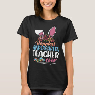 Hoppiest kleuterschool leraar ooit Bunny Ear Red P T-shirt