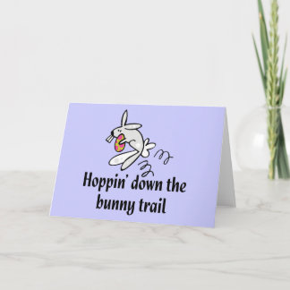 Hoppin' Down The Bunny Trail Feestdagen Kaart