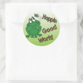 Hoppin Good Work Ronde Sticker (Tas)