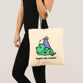 Hoppin' in de problemen! Grappige kikker Tote Bag (Voorkant (product))