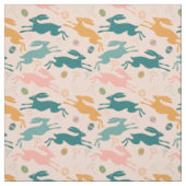 Hopping Bunny Pattern Stof (Swatch)