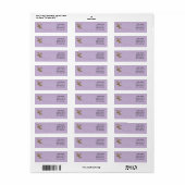 Hopping Bunny Rabbit Custom Return Adres Labels (Full Sheet)