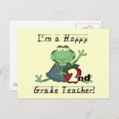 Hoppy 2e graad leraar overhemden en cadeaus briefkaart (Voorkant / Achterkant)