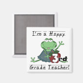 Hoppy 3e klas leraar Tshirts en geschenken Magneet (Voorkant / Achterkant)