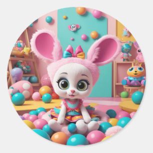 Hoppy Bunny - Schattigee konijn Sticker