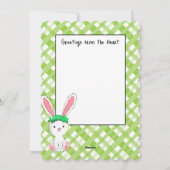 Hoppy Carte de voeux de Pâques avec Bunny (Dos)