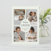 Hoppy Carte photo de Pâques. Pastel Green Egg & Ba (Debout devant)