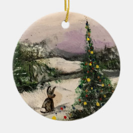 Hoppy Christmas! Keramisch Ornament