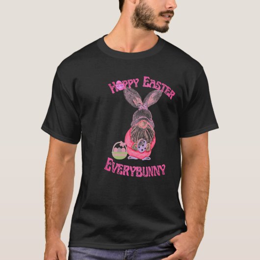 Hoppy Easter Anybunny T-shirt (Voorkant)