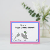 Hoppy Easter Briefkaart (Staand voorkant)