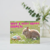 Hoppy Easter Briefkaart (Staand voorkant)
