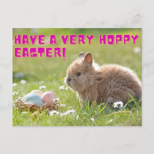 Hoppy Easter Briefkaart (Voorkant)