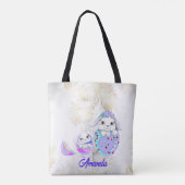 Hoppy Easter Bunnies Eggshell Colorful Draagtas (Achterkant)