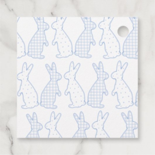 Hoppy Easter Bunny Boys Gift Labels (Achterkant)