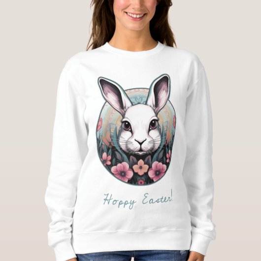 Hoppy Easter Bunny Sweatshirt (Voorkant)
