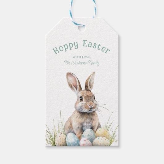 Hoppy Easter Cadeaulabel (Voorkant)