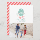 HOPPY EASTER FEESTDAGENKAART (Voorkant / Achterkant)