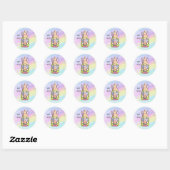 Hoppy Easter Gnome Ronde Sticker (Vel)