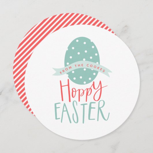 HOPPY EASTER KAART (Voorkant / Achterkant)