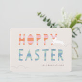 Hoppy Easter Kaart - Bubblegum (Staand voorkant)