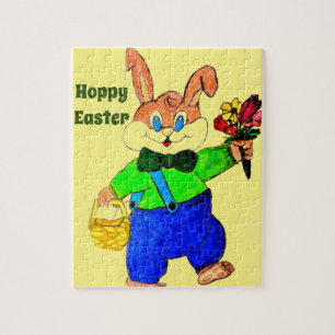 HOPPY EASTER MARCHTING EASTER BUNNY LEGPUZZEL
