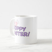 Hoppy Easter Mug | Design de lapin mignon (Devant gauche)