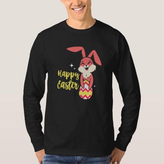 Hoppy Easter Rabbit Egg Hunt Bunny Spring Easter E T-shirt (Voorkant)