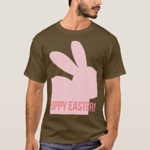 Hoppy Easter Schattige Bunny Rabbit Pun Design Per T-shirt