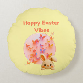 Hoppy Easter Vibes Rond Kussen