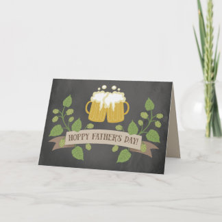 Hoppy Father's Day Beer Mug Card Kaart