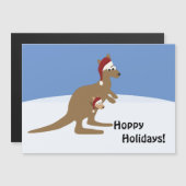 Hoppy Feestdagen Kerstmis Kangaroo en Joey (Voorkant / Achterkant)