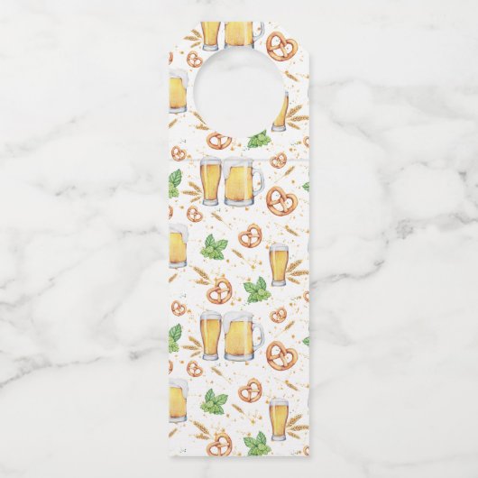 Hoppy Feestdagen Personalized Holiday Fles Hanger (Achterkant)